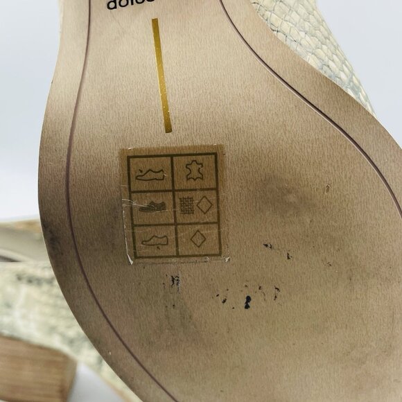 Dolce Vita Women's Shoes Size 7.5 Snake Print Leather Slip-On Boot Booties Mules - Picture 12 of 13